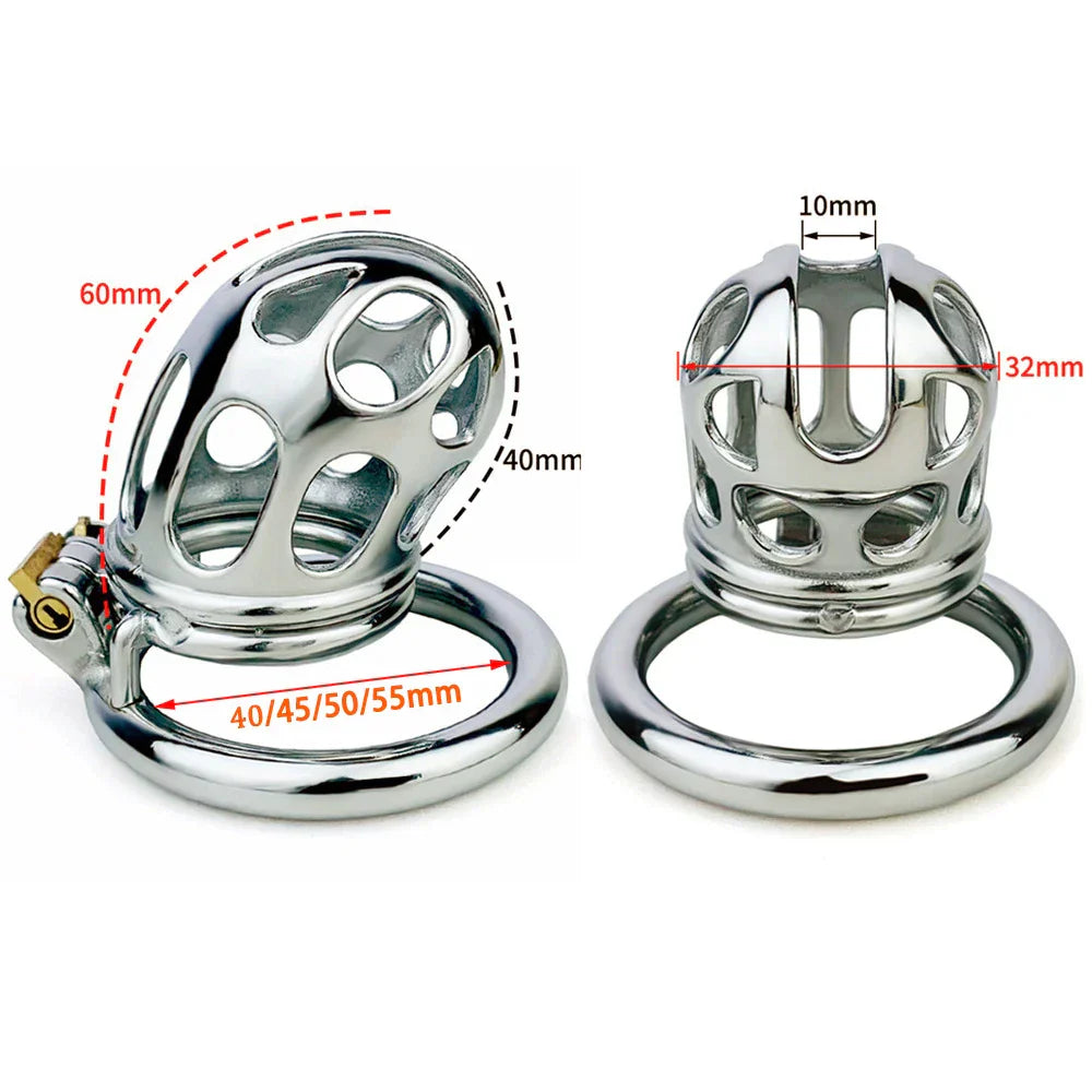 Metal Cobra Chastity Cage