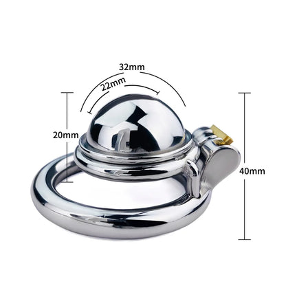 Metal Micro Chastity Cage