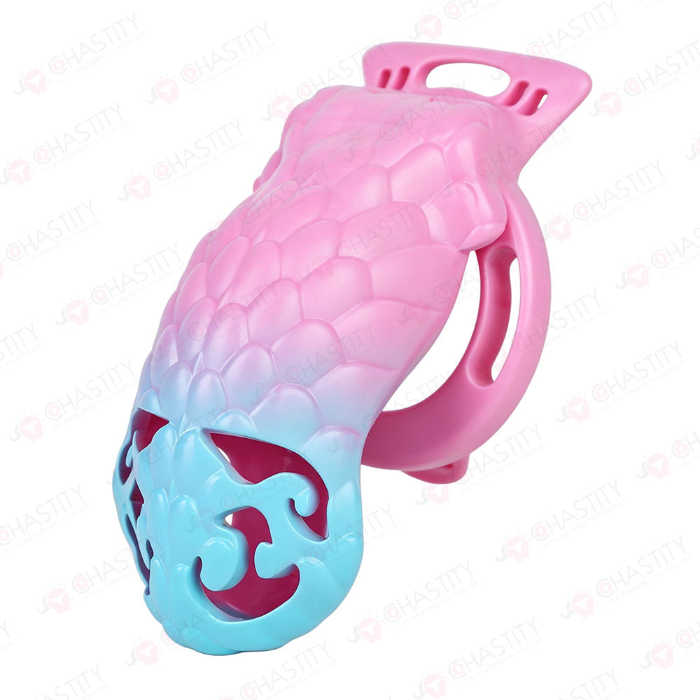 Seductive Snake Empress Strap On Chastity Cage
