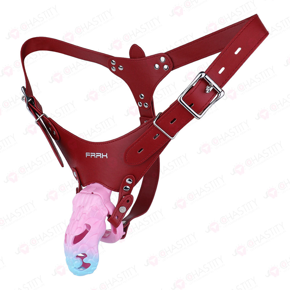 Seductive Snake Empress Strap On Chastity Cage