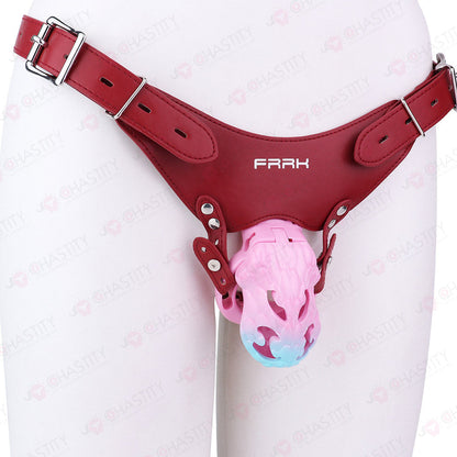 Seductive Snake Empress Strap On Chastity Cage