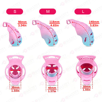 Seductive Snake Empress Strap On Chastity Cage