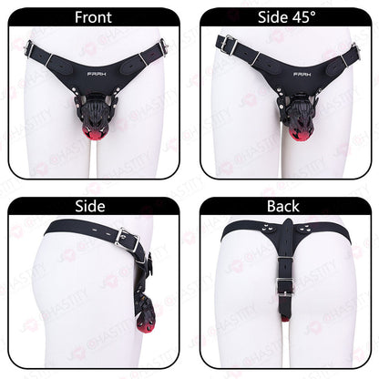 Seductive Snake Empress Strap On Chastity Cage