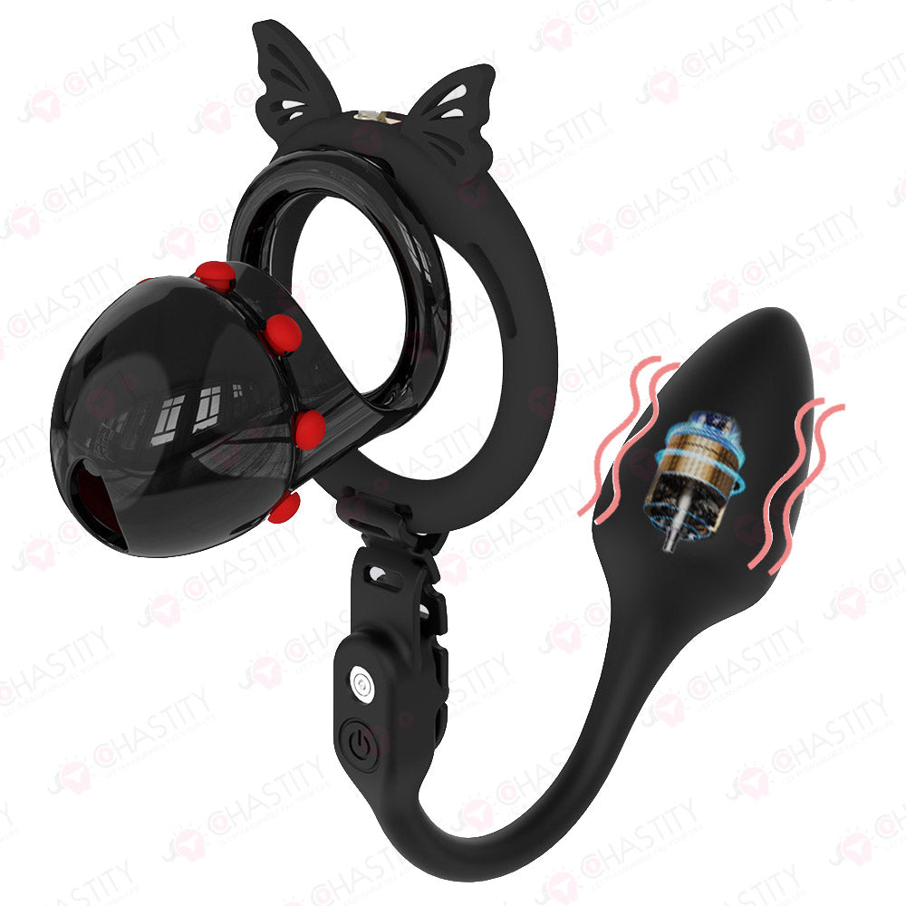 Semi-Open Boynapped Chastity Cage With Soft Nails