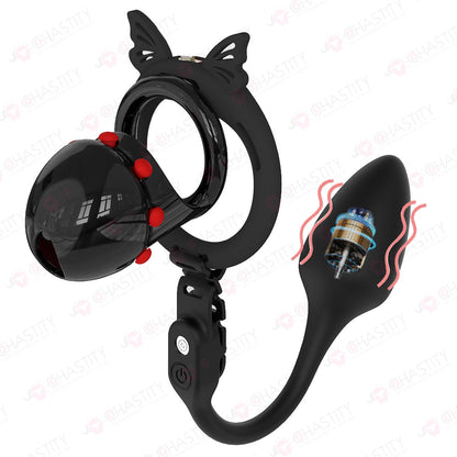 Semi-Open Boynapped Chastity Cage With Soft Nails