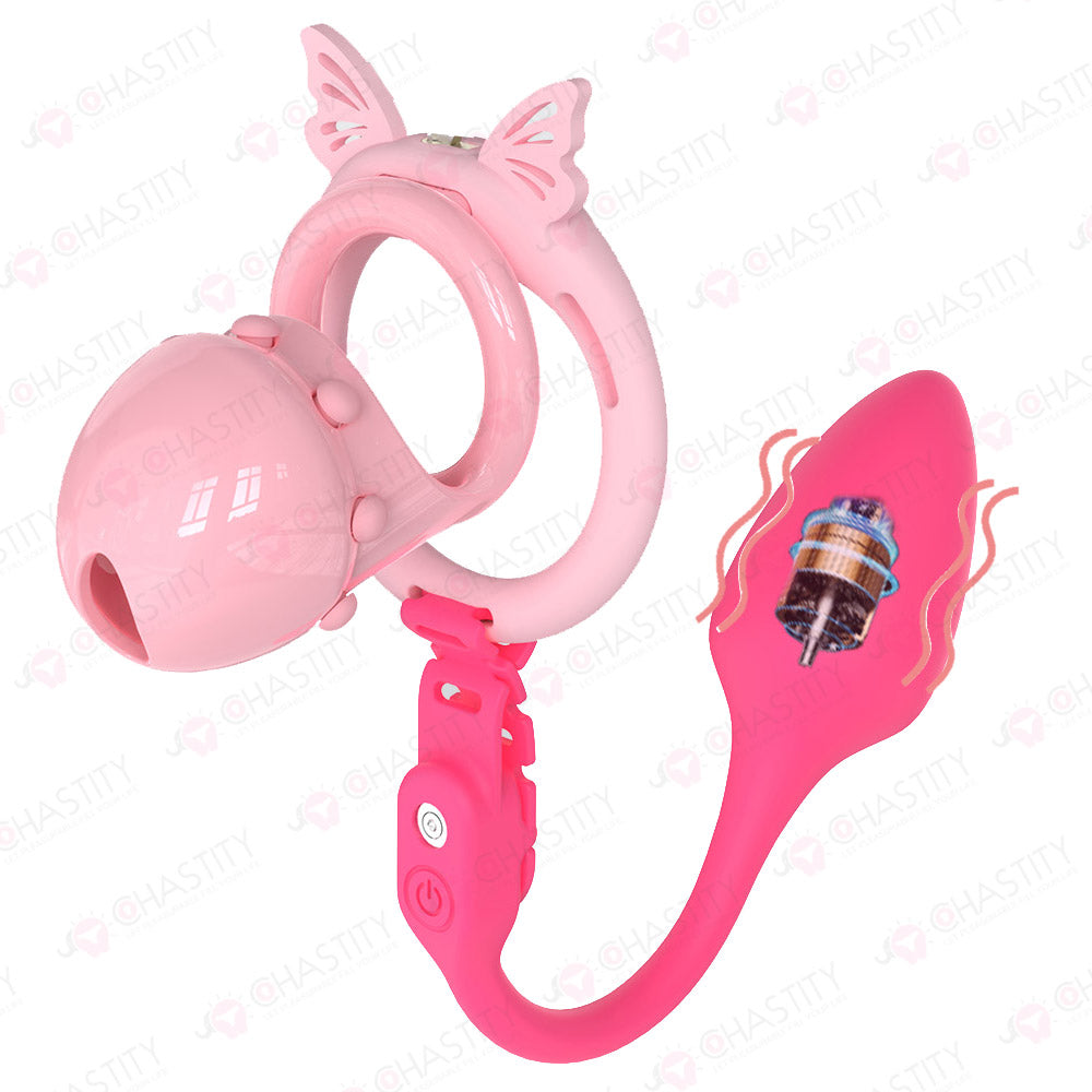 Semi-Open Boynapped Chastity Cage With Soft Nails