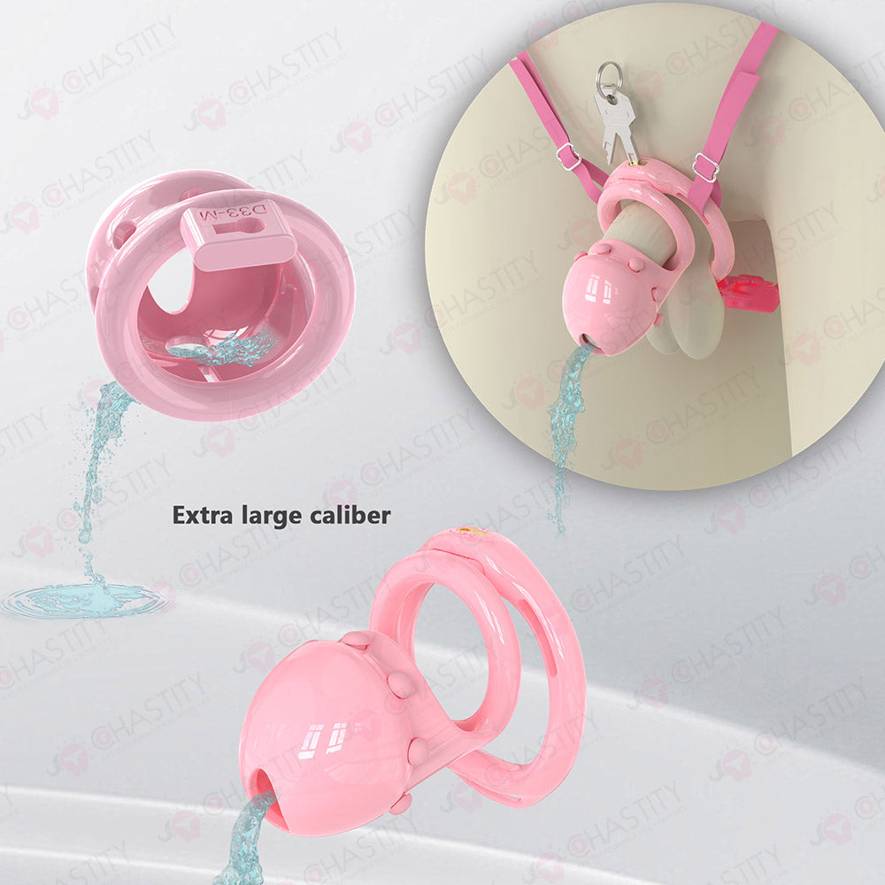 Semi-Open Boynapped Chastity Cage With Soft Nails