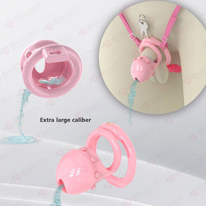 Semi-Open Boynapped Chastity Cage With Soft Nails