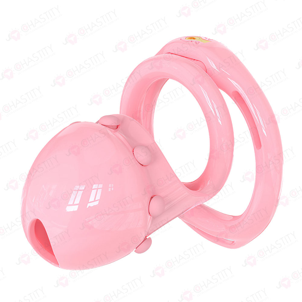 Semi-Open Boynapped Chastity Cage With Soft Nails
