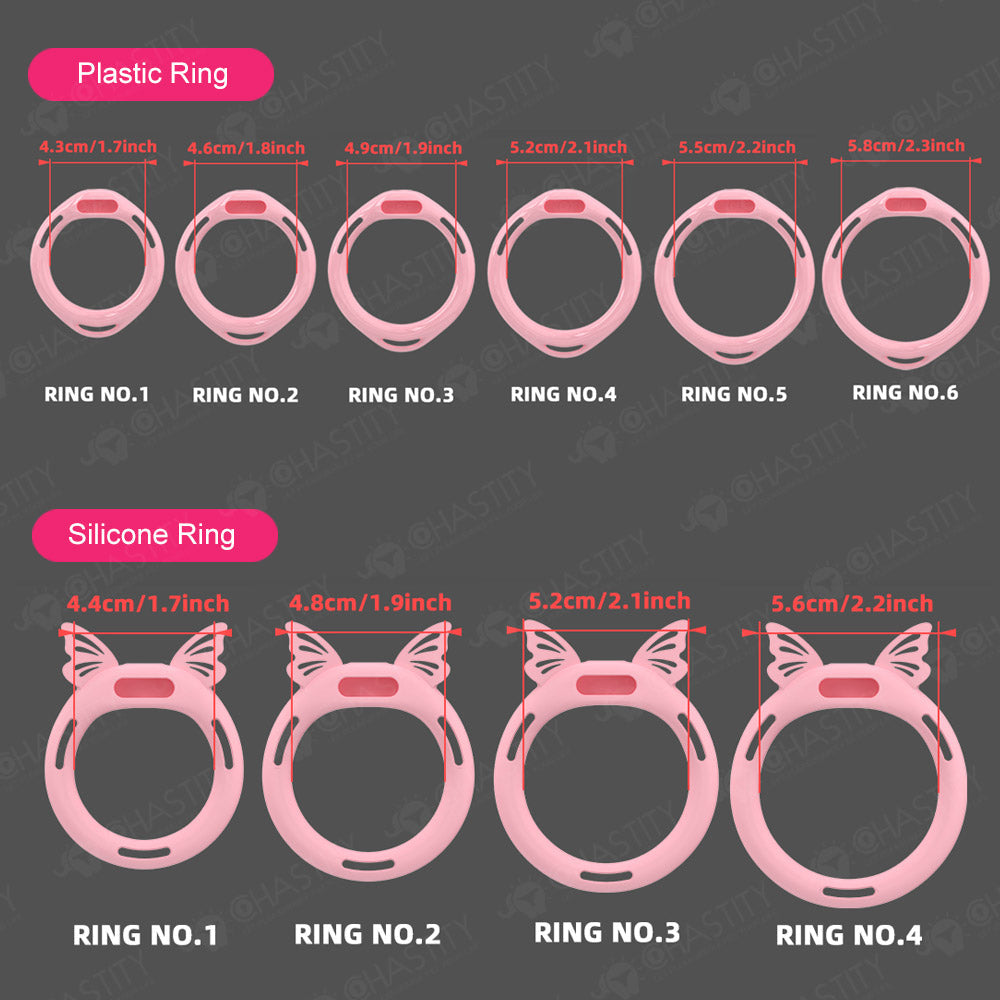 Semi-Open Boynapped Chastity Cage With Soft Nails