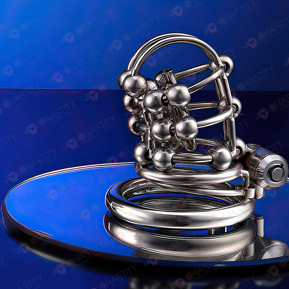 Sevanda Anti Pullout Chastity Cage (3 Rings)