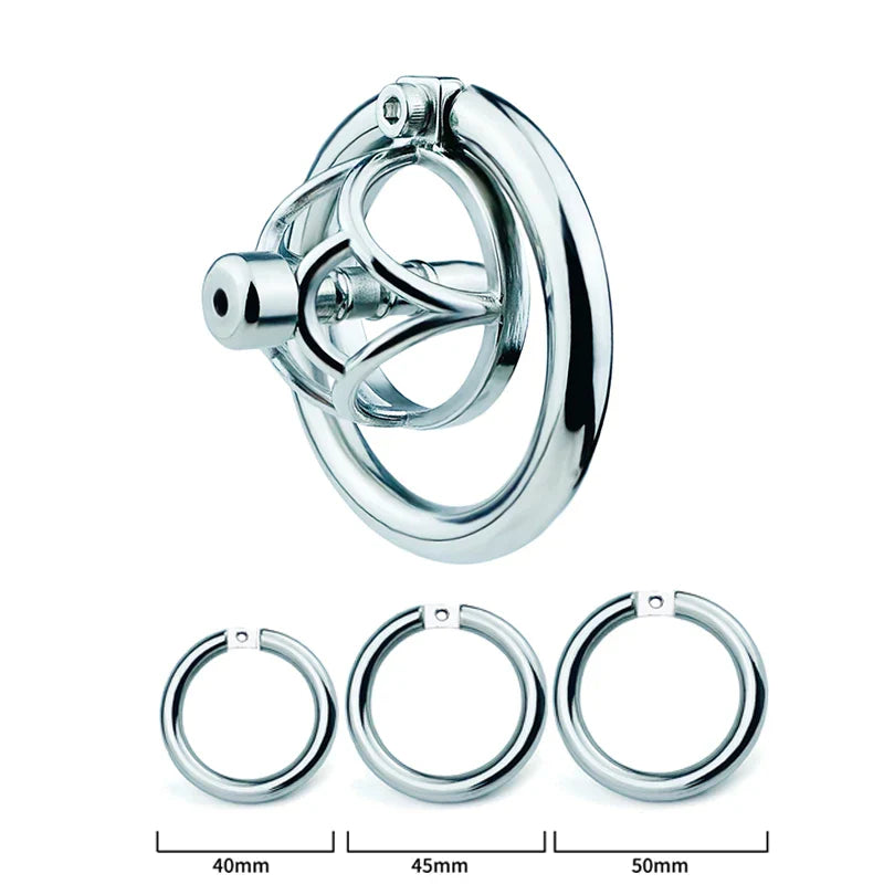 Small Chastity Cage with Removable Catheter