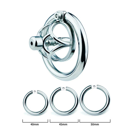 Small Chastity Cage with Removable Catheter