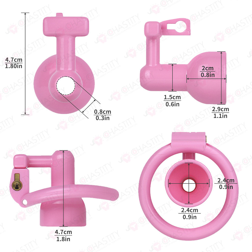 Shrink The Penis Inverted Tgirl Chastity Cage