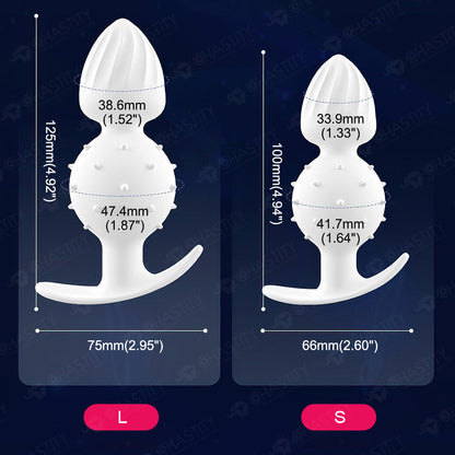 Silicone Butt Plug With Ball Inside