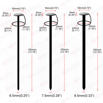 Silicone Deep Urethral Sounding Rods
