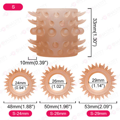 Silicone Soft Spikes Cock Ring For Sex