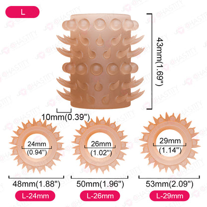 Silicone Soft Spikes Cock Ring For Sex