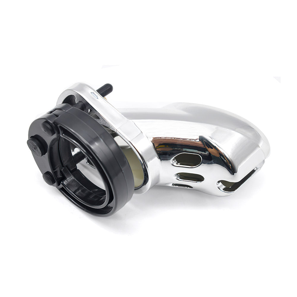 Silvery Chastity Device