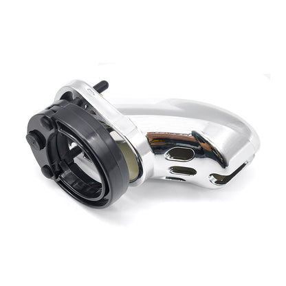 Silvery Chastity Device