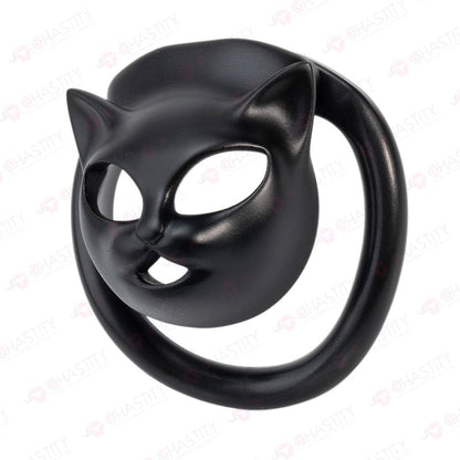 Sissy Catwoman Mask Kinky Party Chastity Cage