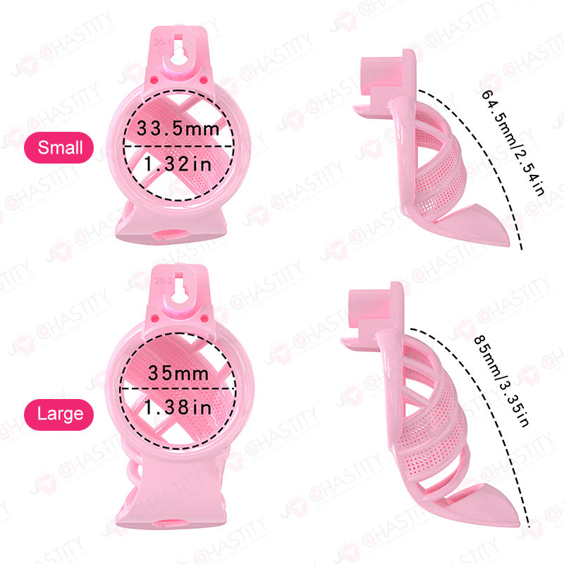 Sissy High Heels Chastity Cage With Remote Controlled Vbrating Butt Plug