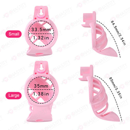 Sissy High Heels Chastity Cage With Remote Controlled Vbrating Butt Plug