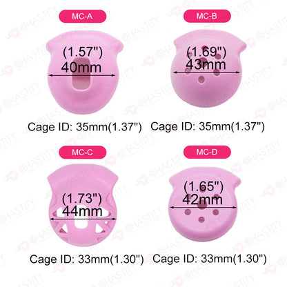 Sissy Pink Concealable Public Chastity Cage