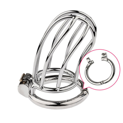 Small Banana Chastity Cage (Hinged Ring)