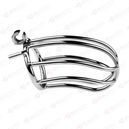 Small Banana Chastity Cage (Hinged Ring)