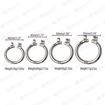 Small Banana Chastity Cage (Hinged Ring)