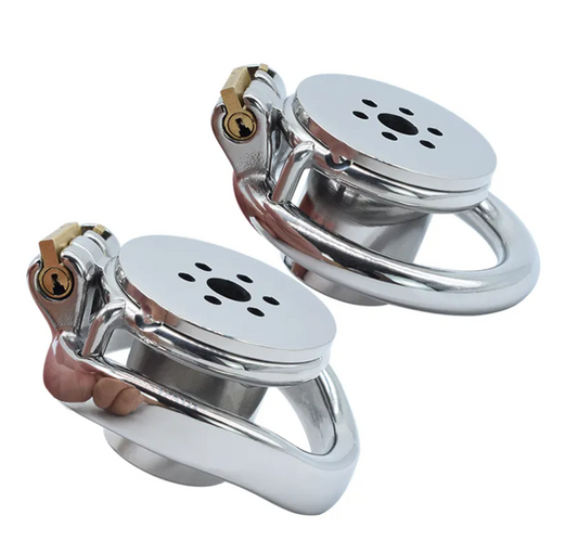 Small Inverted Chastity Cage with Removable Metal Catheter