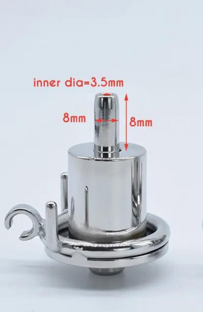 Small Inverted Chastity Cage with Removable Metal Catheter