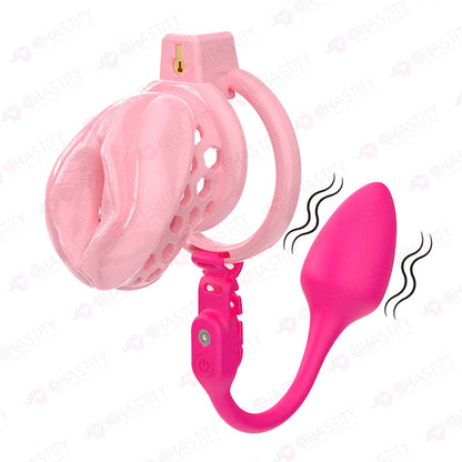 Soft Male Chastity With Remote Controlled Butt Plug