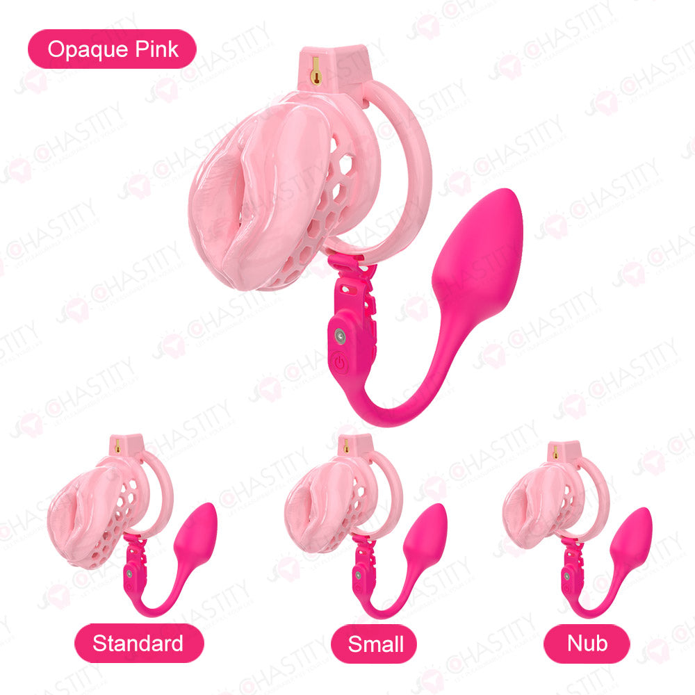 Soft Male Chastity With Remote Controlled Butt Plug