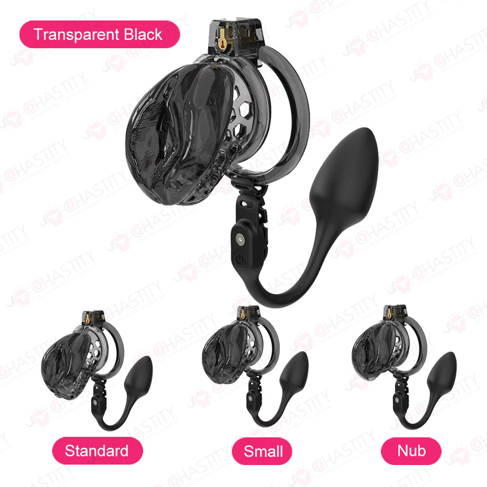 Soft Male Chastity With Remote Controlled Butt Plug