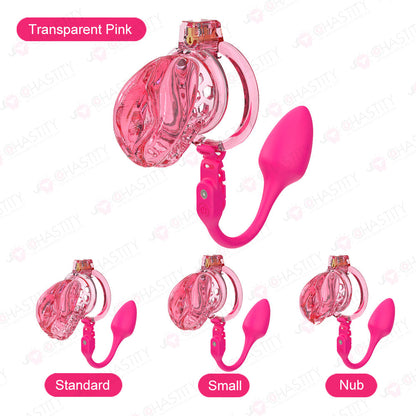 Soft Male Chastity With Remote Controlled Butt Plug