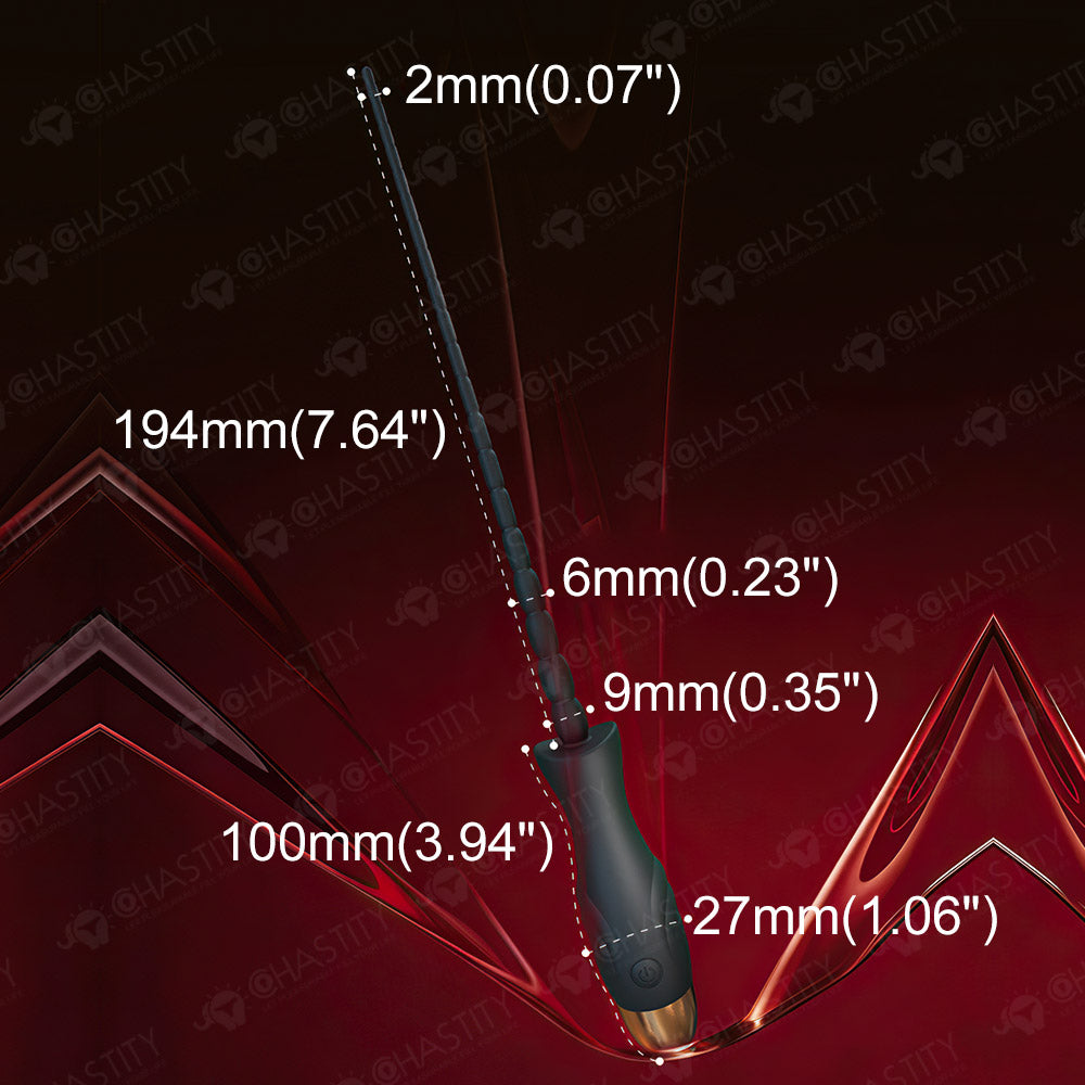 Soft Silicone Vibrating Urethral Sound