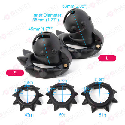 Spiked Shackle For Chastity Prisoner