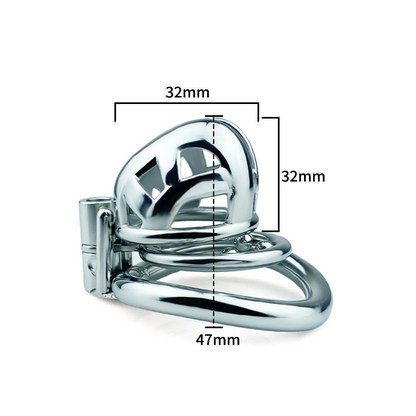 Metal Mamba Cobra Cage with Spiked Ring - 2