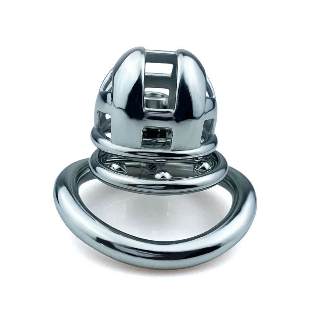 Metal Mamba Cobra Cage with Spiked Ring - 12