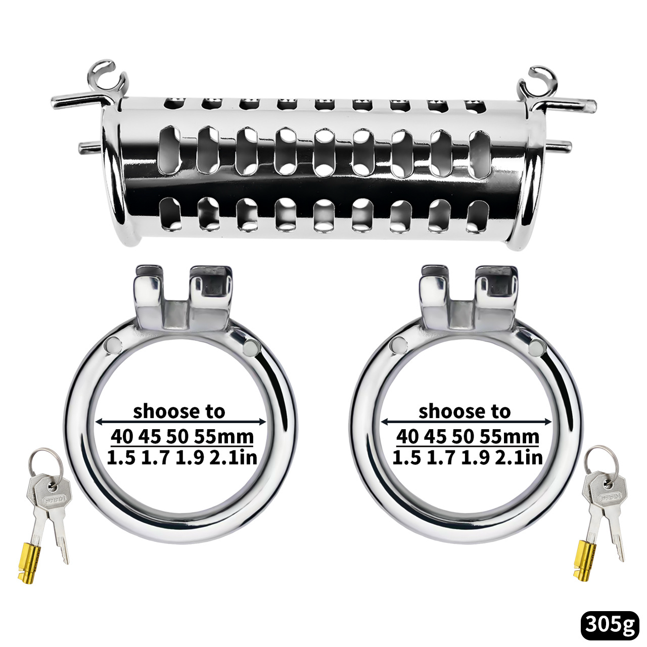 Gay Dual Chastity Cage