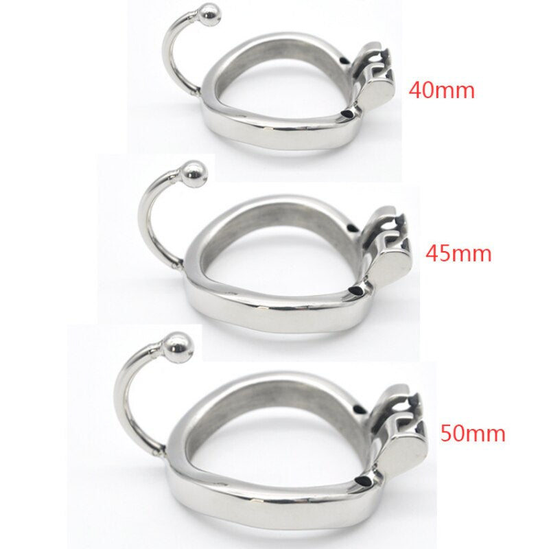 Male Chastity Cock Cage with Hook Ring
