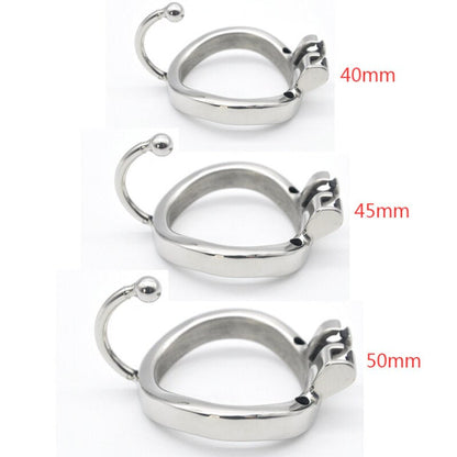Male Chastity Cock Cage with Hook Ring