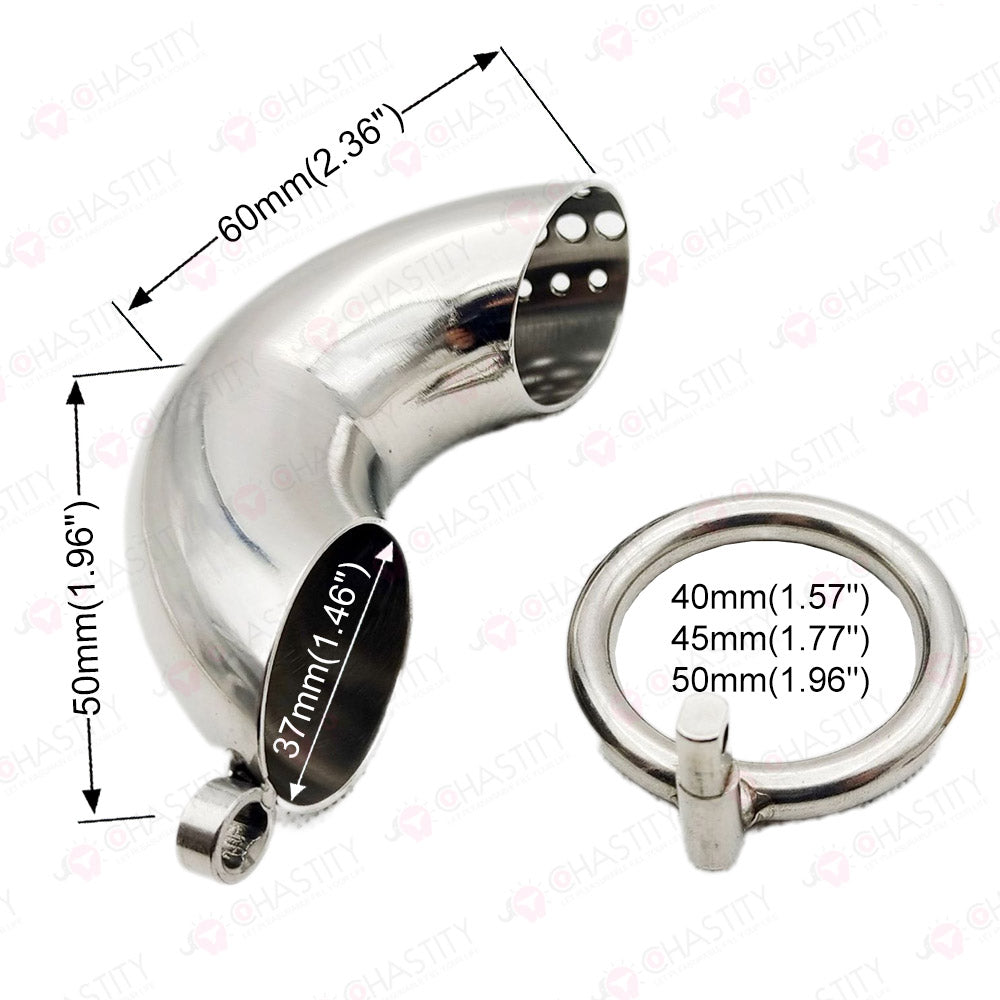 Stainless Steel Male Chastity