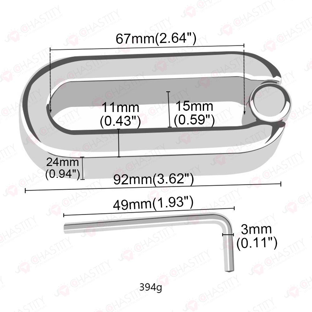 Stainless Steel Scrotum Pendant