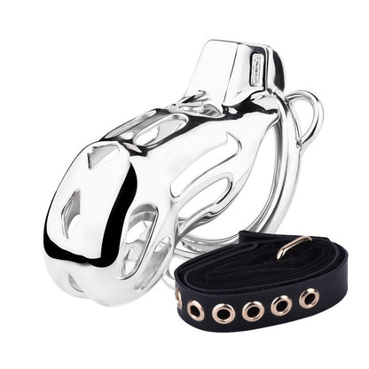 Steel Chastity Bondage (With Three-Way Auxiliary Belt)