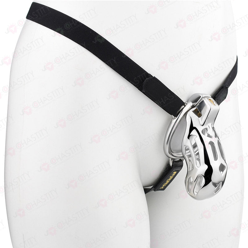 Steel Chastity Bondage (With Three-Way Auxiliary Belt)