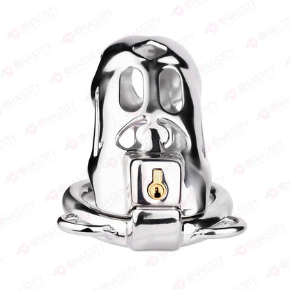 Steel Chastity Bondage (With Three-Way Auxiliary Belt)