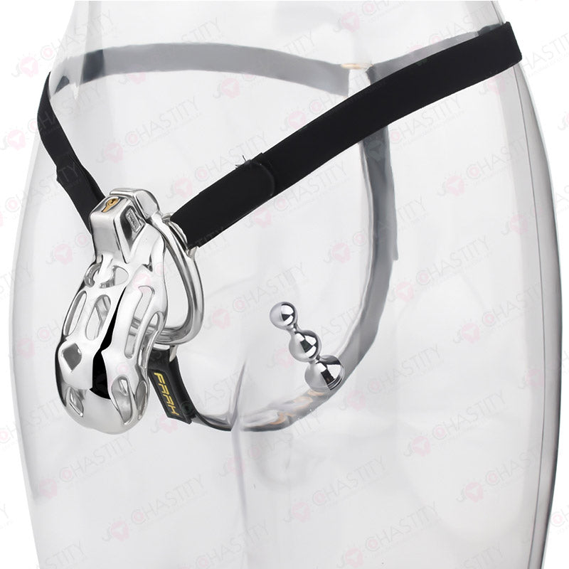 Steel Chastity Bondage (With Three-Way Auxiliary Belt)